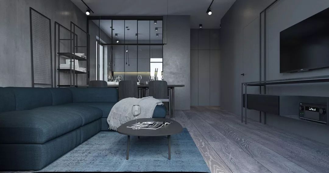 时尚灰内饰,现代风灰色装修内饰设计