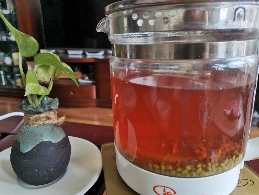 自制清凉解暑的汤喝,清凉解暑绿豆汤的做法抖音