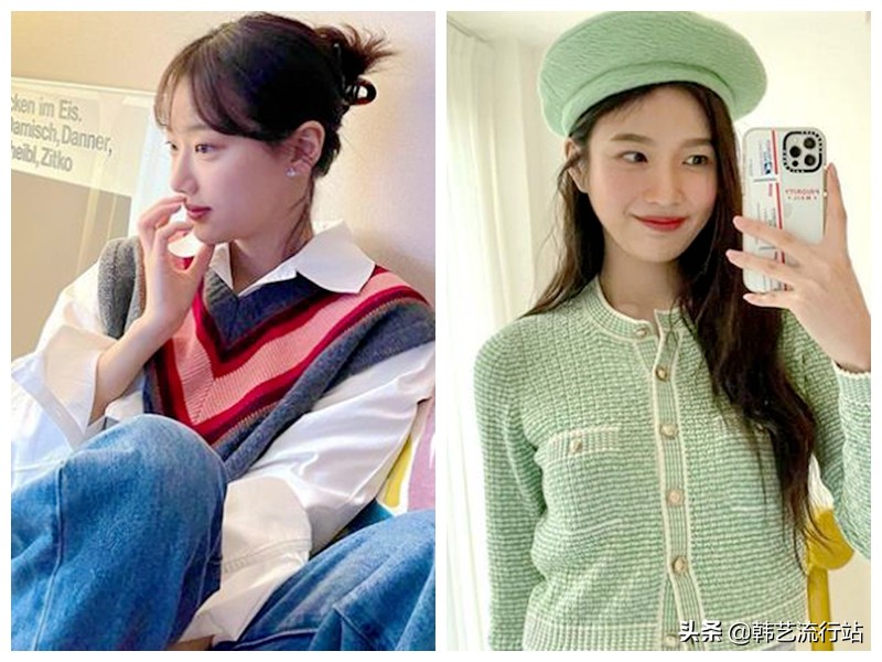 先睹为快:2021春季韩版针织衫新款在明星和模特中流行出现