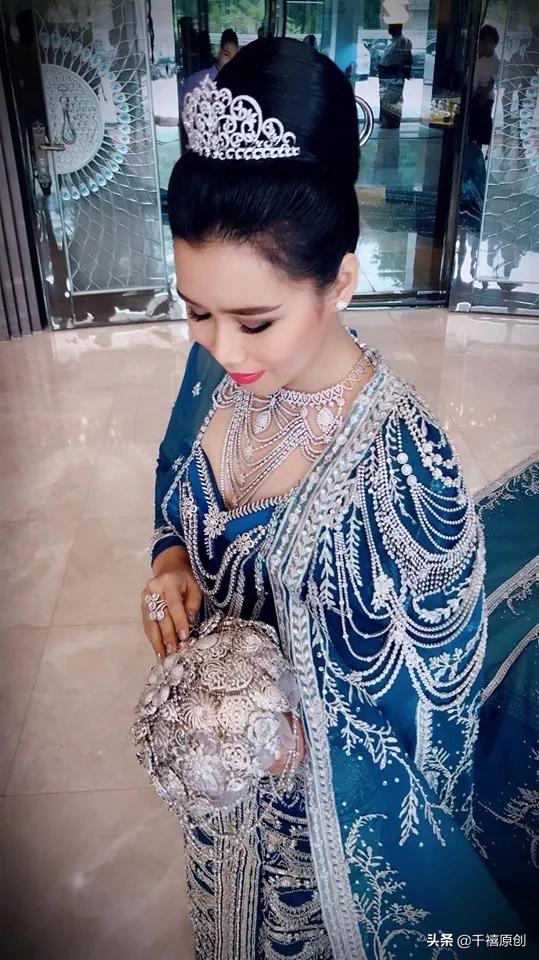缅甸皇室珠宝,缅甸土豪结婚新娘首饰