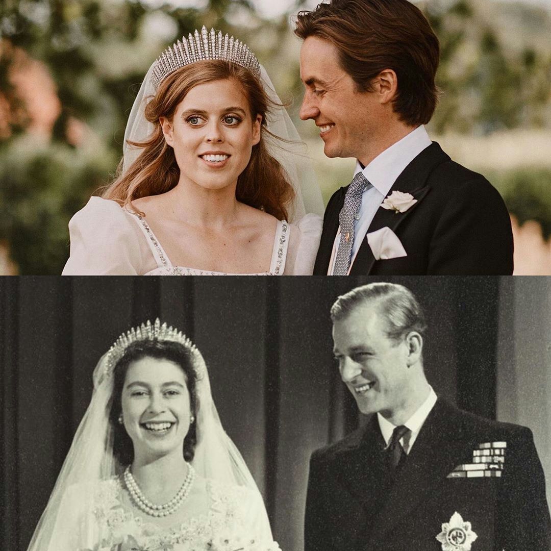 碧翠丝公主外出购物衣品见长，黑西装很有型，借百褶裙巧妙遮孕肚