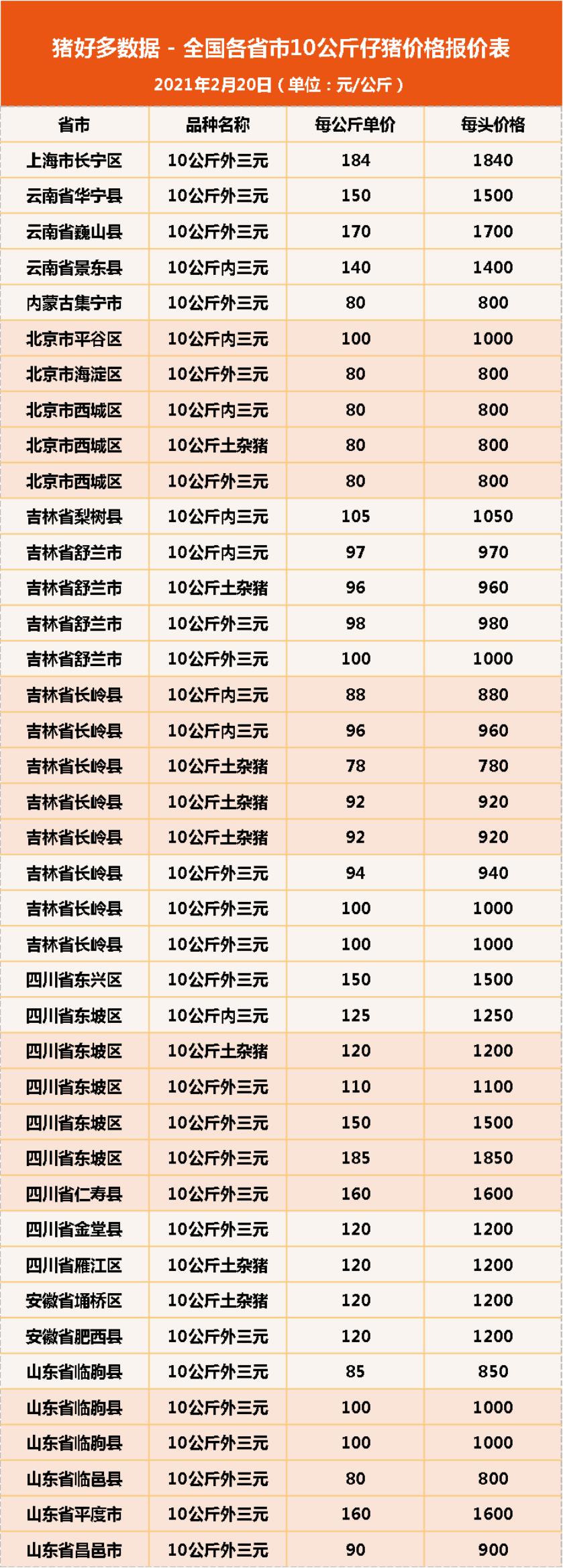 2020年12月10日全国仔猪价格行情,今日仔猪价格行情走势预测
