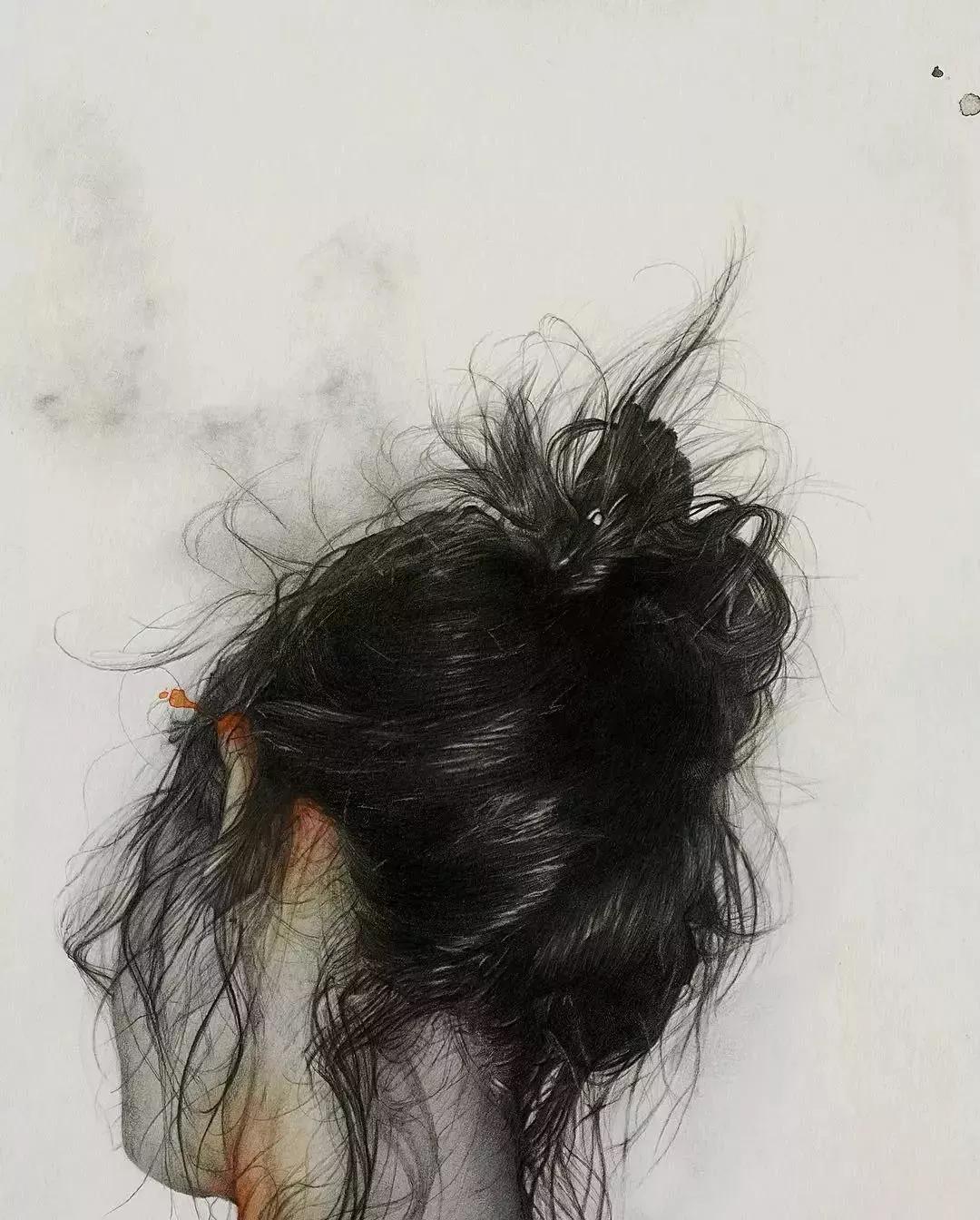 日本艺术素描画家,日本画家的素描作品