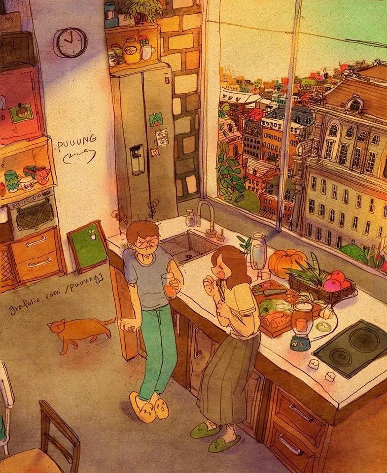 这些画也太甜了吧!!!看完只想谈!恋!爱