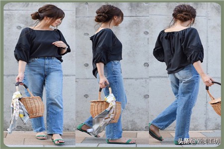 夏季女士裤子穿搭方法,韩国小姐姐教你穿搭