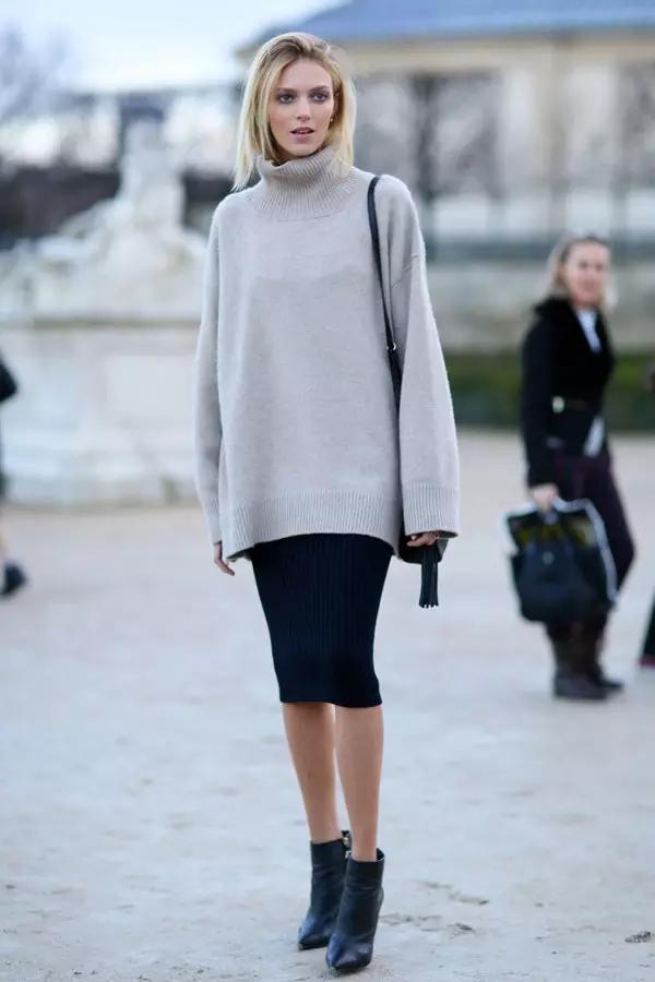 如何穿针织衫,针织衫怎么穿不显肚子