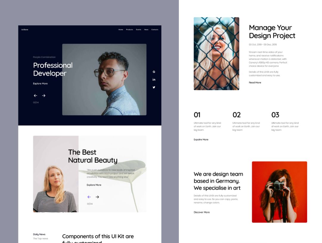 高质量素材模板网站,高质量网站模板