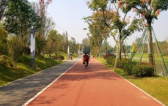 空港中央公园攻略,空港城市绿道骑行