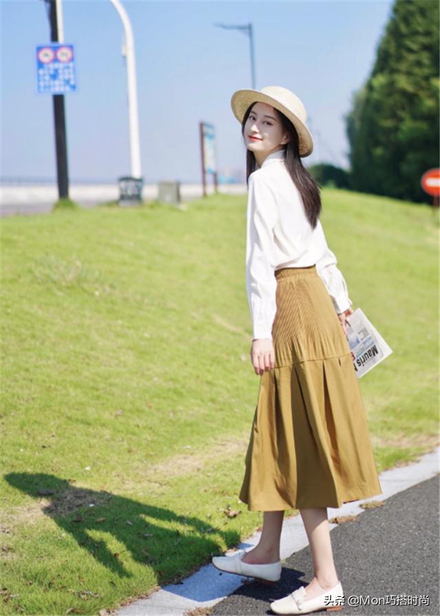 夏天高腰裙遮肚子高级感,高腰包臀修身裙显瘦搭配