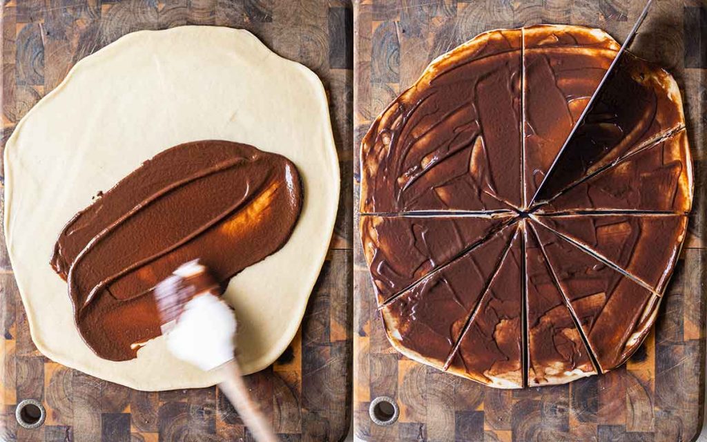 巧克力牛角包的制作过程,巧克力味的饼干制作方法