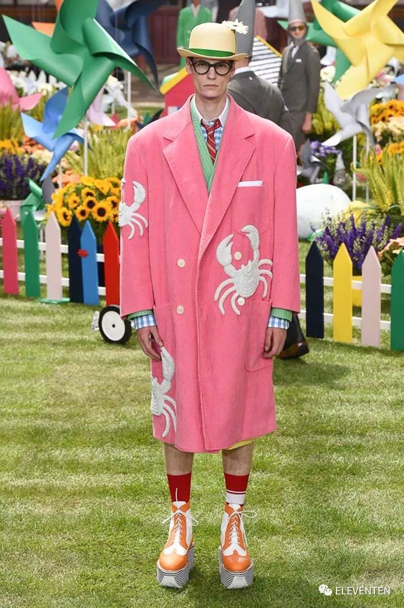 thombrowne2018男装,ThomBrowne2018春夏男装闭场造型