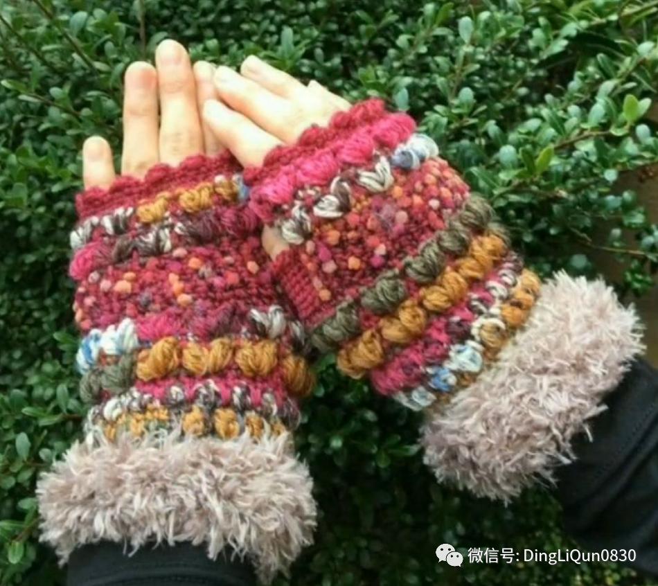 拼色帽子花样钩织教程冰丝线,双色线搭配的帽子钩织教程