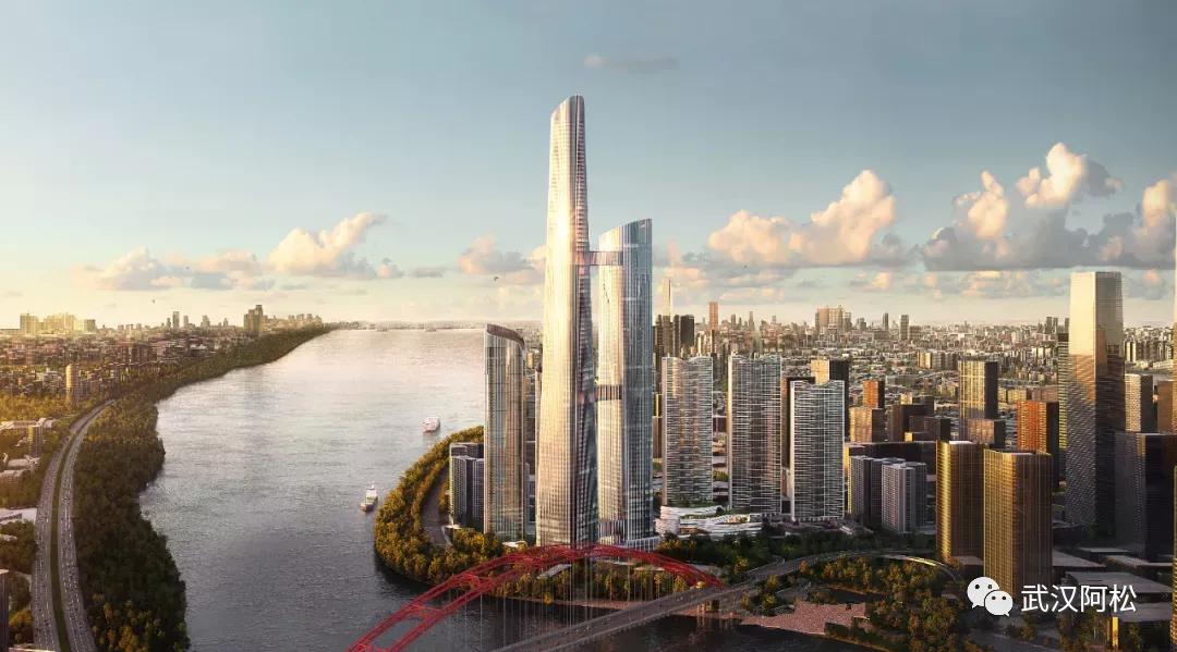 武汉十大高楼合集,武汉200米高楼全景一览