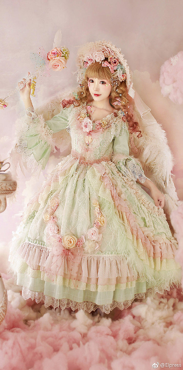 适合大人穿的洛丽塔裙长,蓝色系的洛丽塔裙