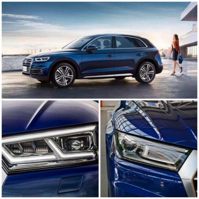 灯厂奥迪车灯最亮的一款,奥迪车灯高清大图