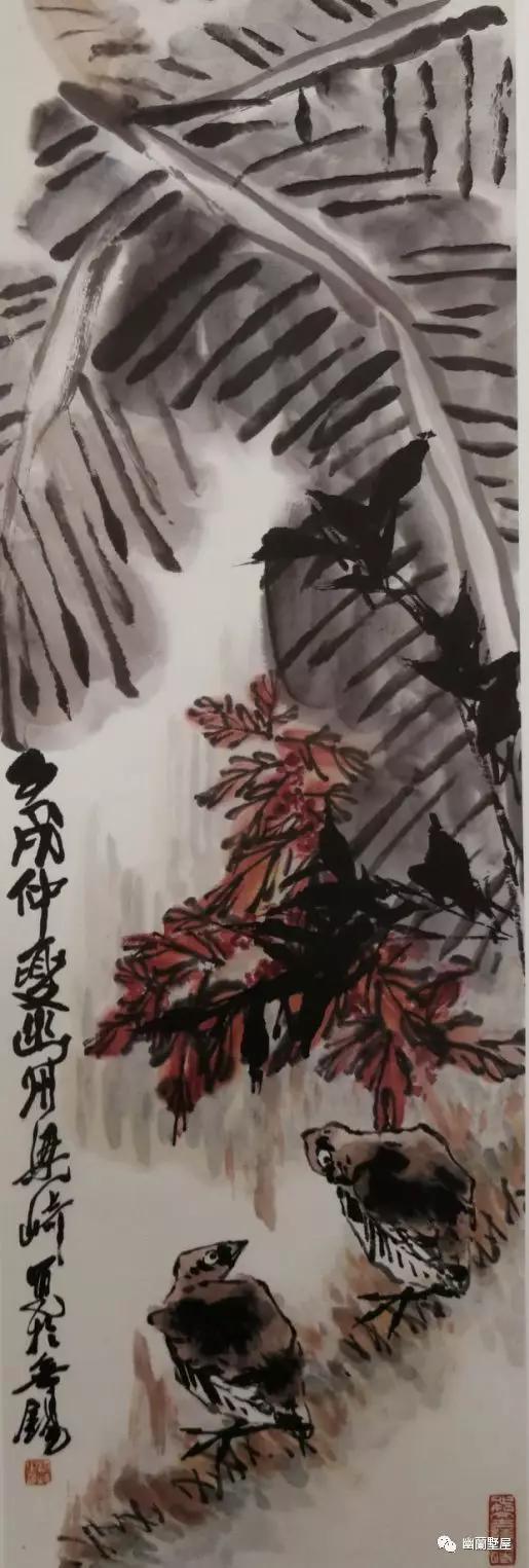 梁崎先生的山水画作品欣赏,当代著名书画大师梁崎作品鉴赏