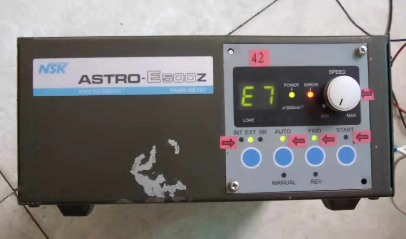 ASTRU-E500ZNE147控制箱不工作及主控板与电源板的检测与修理一例