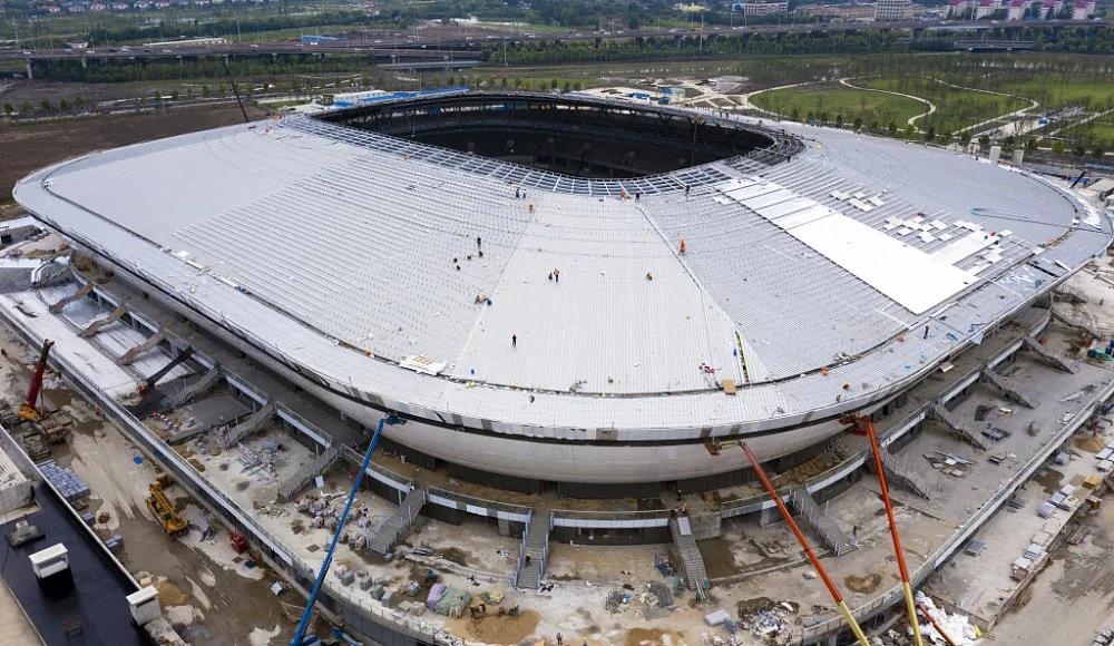 上海世界级足球场,上海体育场改建专业足球场