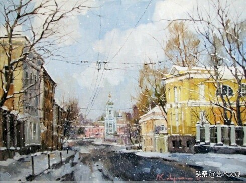 delbertgish风景油画作品欣赏,亚历山大尤扎科夫油画作品欣赏