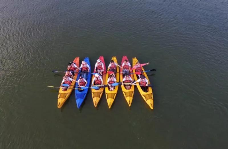 快艇摩托艇极速沙发SUP板…桐洲岛亚联飞行营地“上新”水上玩法!想体验吗?免费