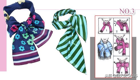 围巾系丝巾法大全,男士围巾搭配技巧和实用系法