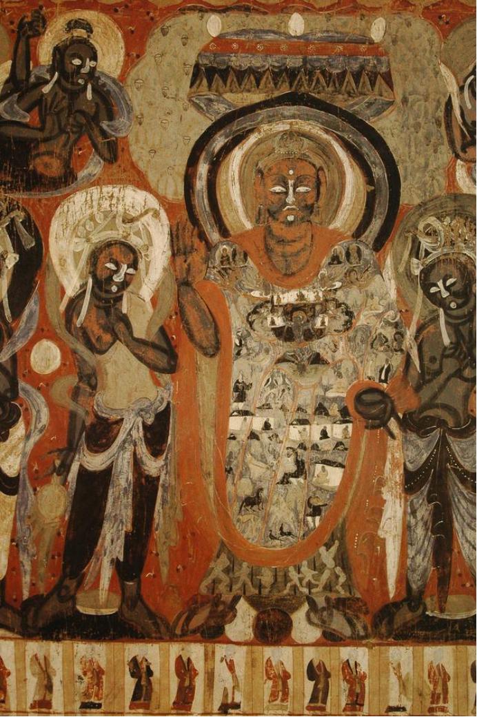 敦煌428窟介绍,敦煌329窟壁画飞天图