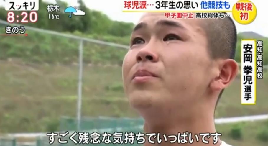日本夏季甲子园停办,甲子园大哭