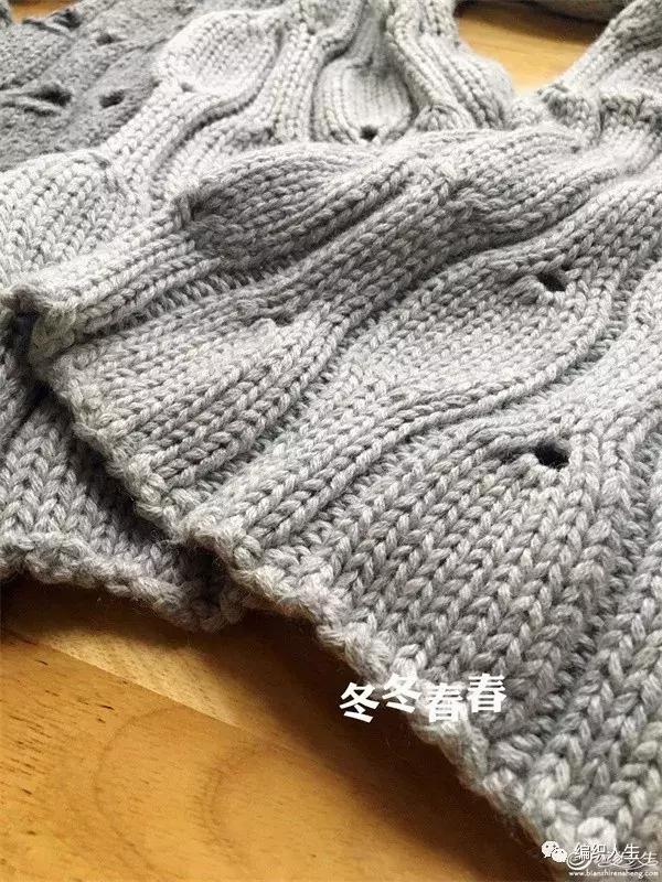 小熊围巾破洞怎么补,韩版交叉围巾教程