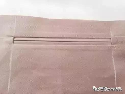 西服口袋制作详细步骤,西服口袋盖的裁剪方法