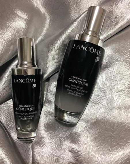 娇韵诗双萃精华搭配兰蔻紧致面霜,抗皱高端品牌兰蔻三管精华