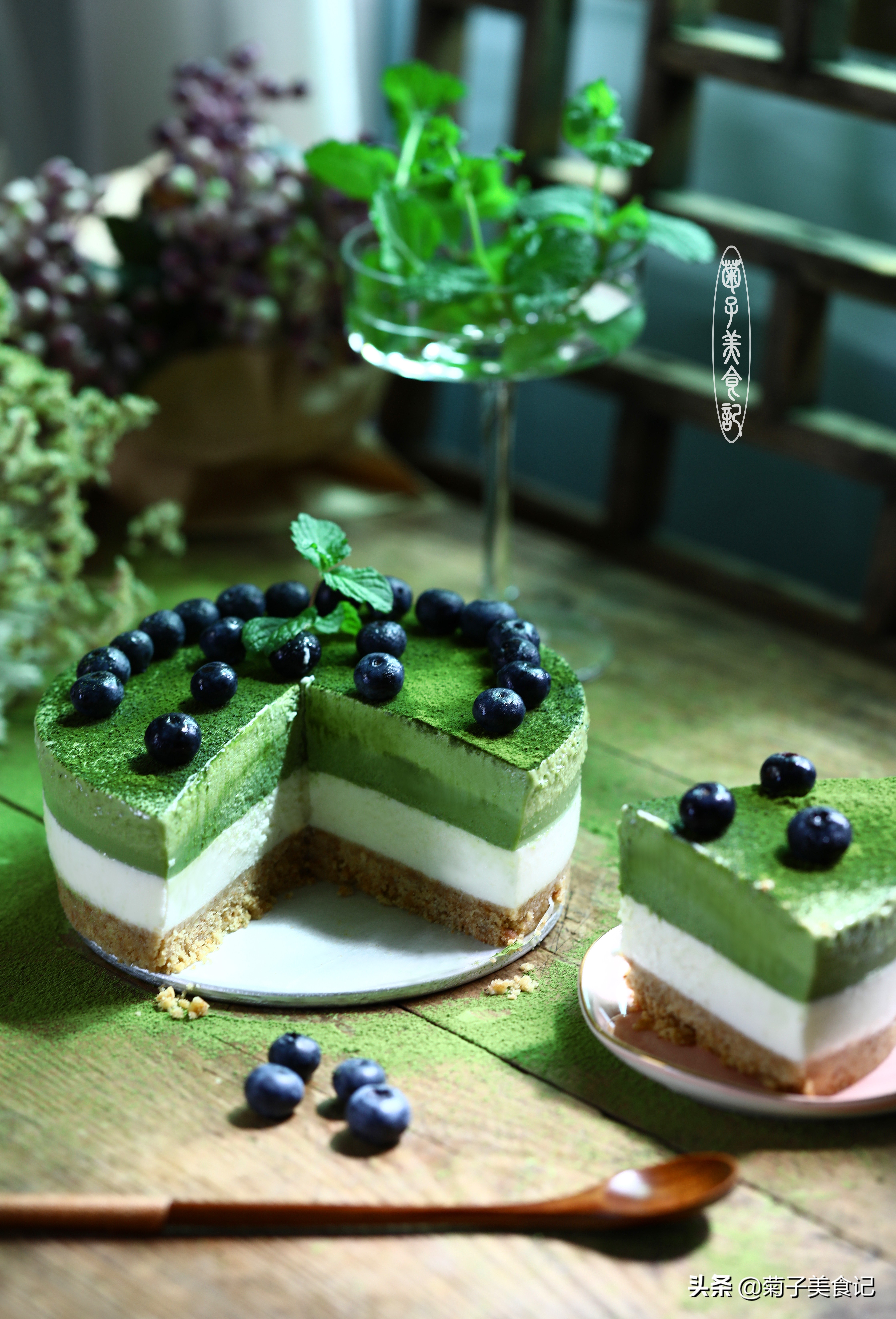 美味的巧克力抹茶慕斯蛋糕,如何做好看又好吃的抹茶慕斯