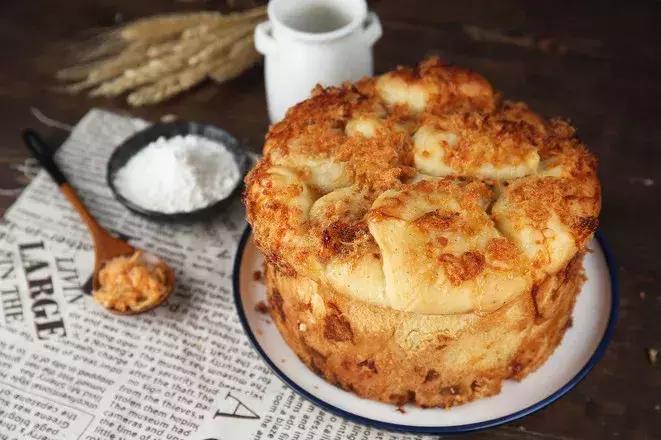 手撕肉松面包超级松软全家的最爱,红豆肉松手撕面包教程