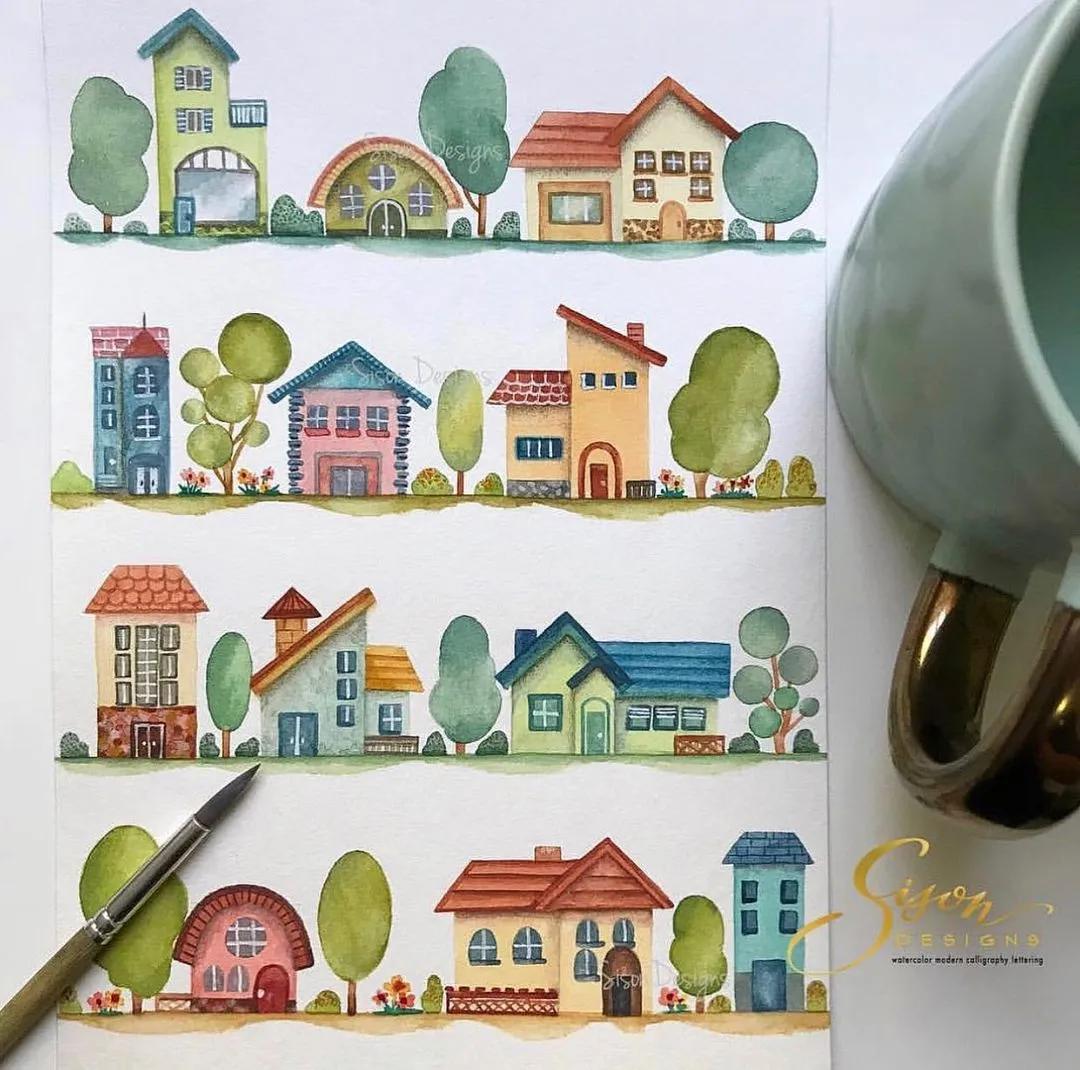 水彩手帐简单教程,水彩笔就能搞定的手账