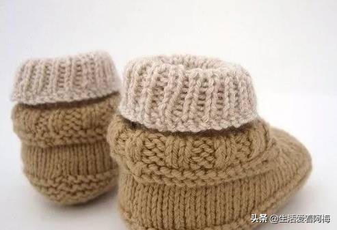 钩织宝宝鞋教程视频棒针,婴儿鞋编织教程初学棒针简单易学