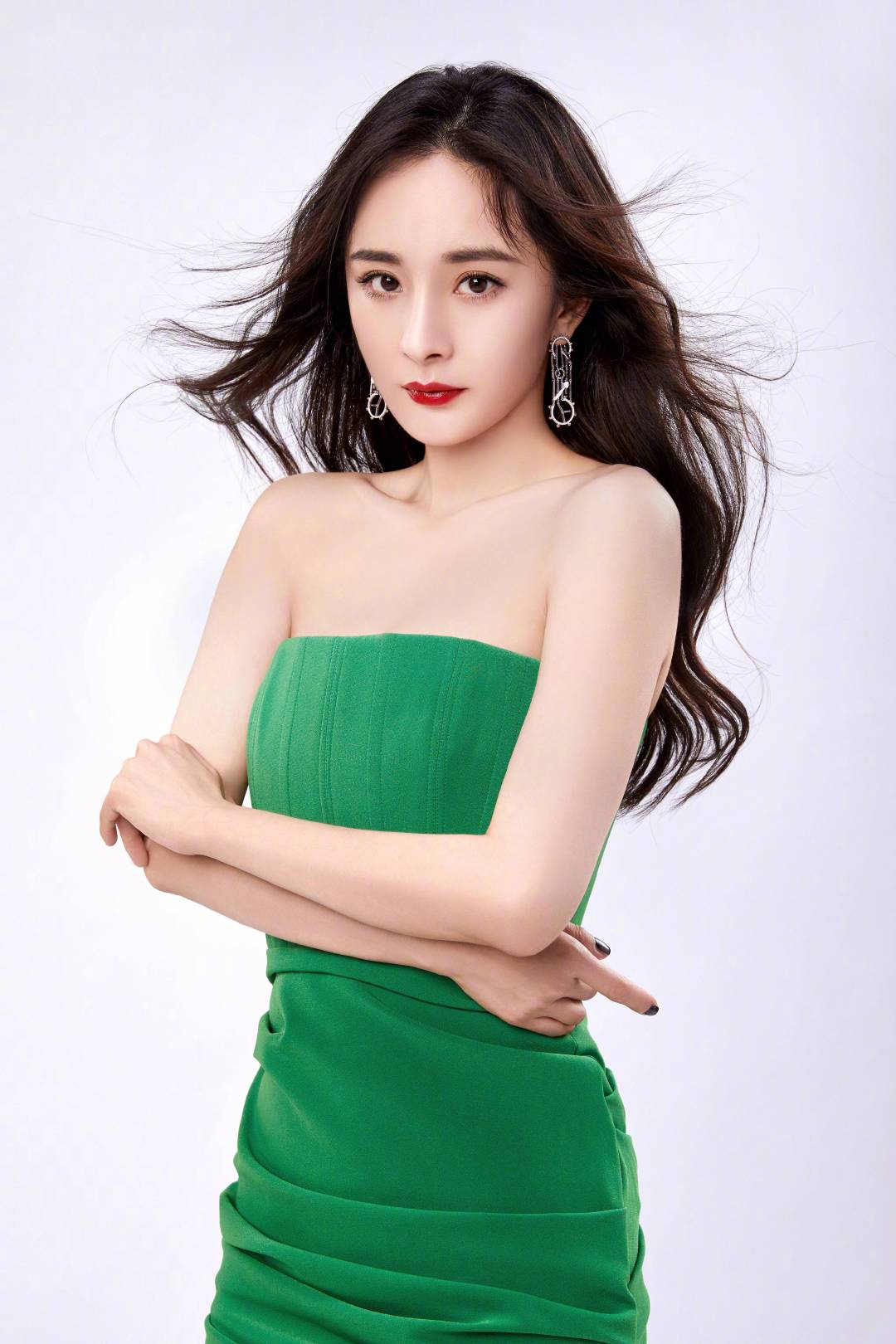 大额头的烦恼,杨幂光滑大脑门