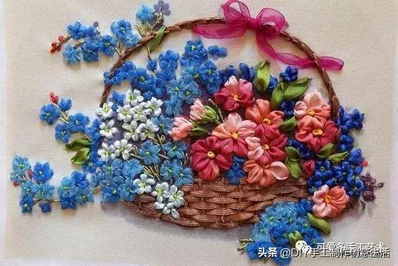 绣一朵花要多久,丝带绣的扭转绣针法