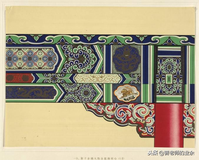 古建筑装饰彩画图片大全,古建彩画图案大全