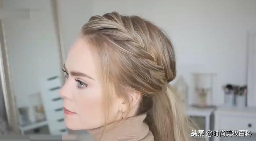 马尾鱼尾辫怎么编发型,法式八字马尾辫发型图片