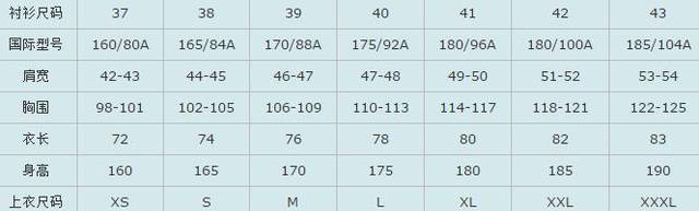 阿迪达斯衣服尺码对照表,阿迪儿童衣服尺码对照表