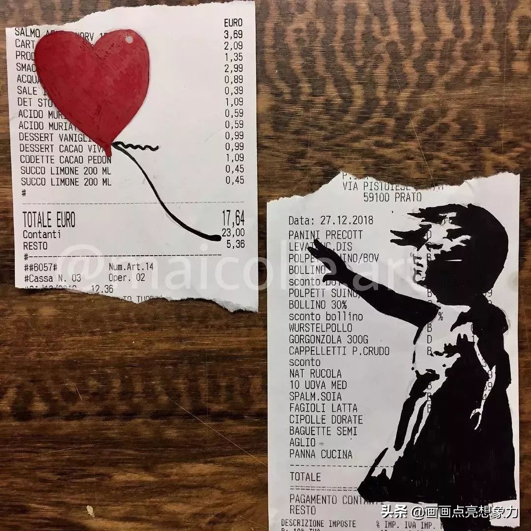 购物小票居然秒变名画?果然是天才少年的神操作