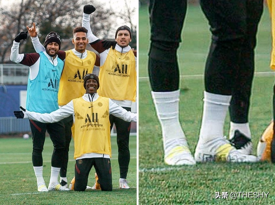 内马尔上脚彪马新鞋,内马尔上脚puma跑鞋