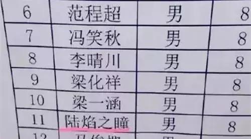 爸爸给他取名禤靐龘,被父母取名叫禤靐龘