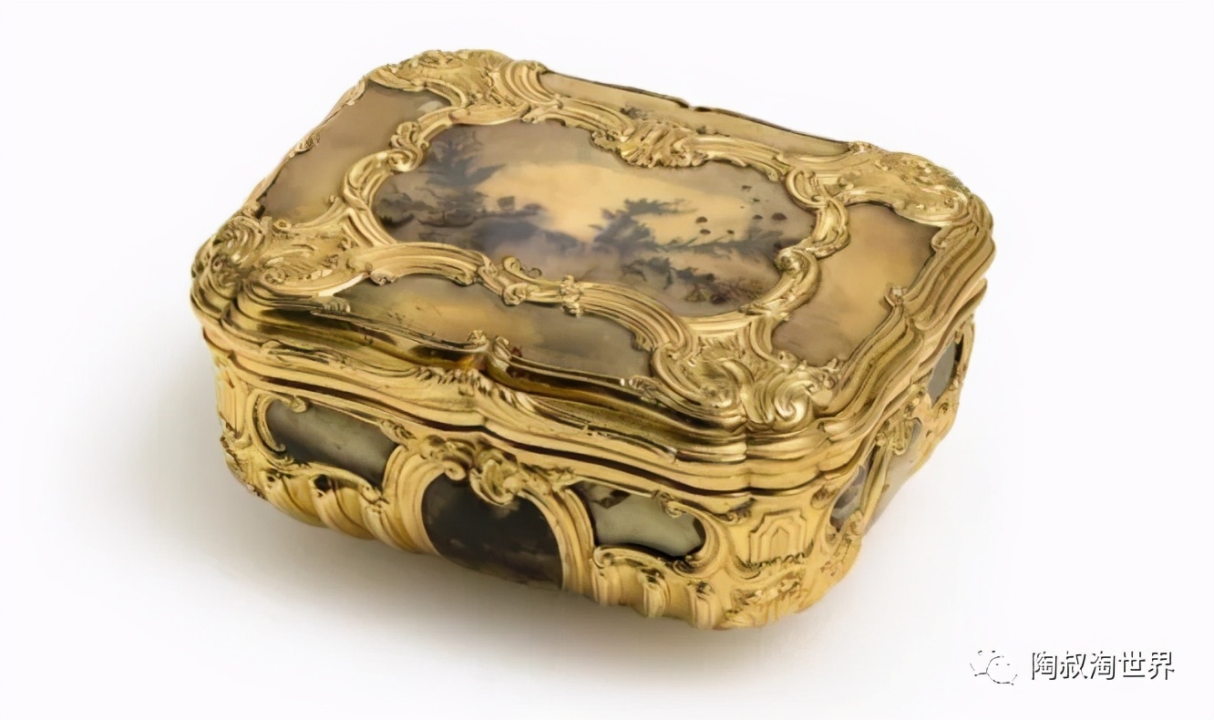 每日古董故事——欧洲黄金珍宝鼻烟盒