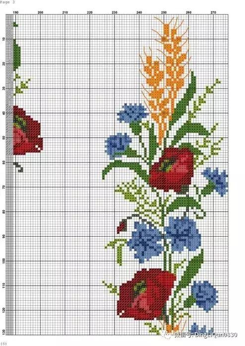 十字绣绣花图纸,十字绣刺绣花图