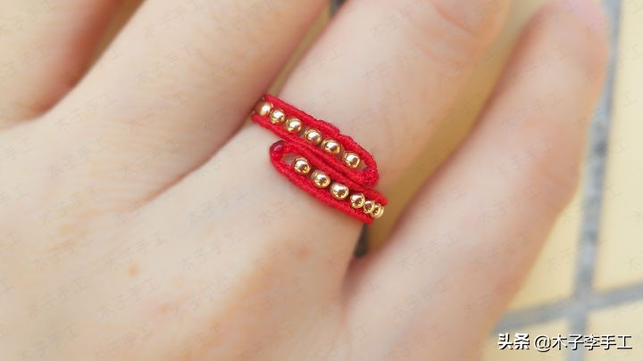 红绳编织戒指女款最新款,红绳戒指女款新款编法