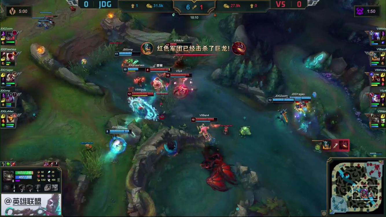 LPL：劫重临赛场，却被牙膏飞机暴*压打**3级！Imp出装解说直言过分