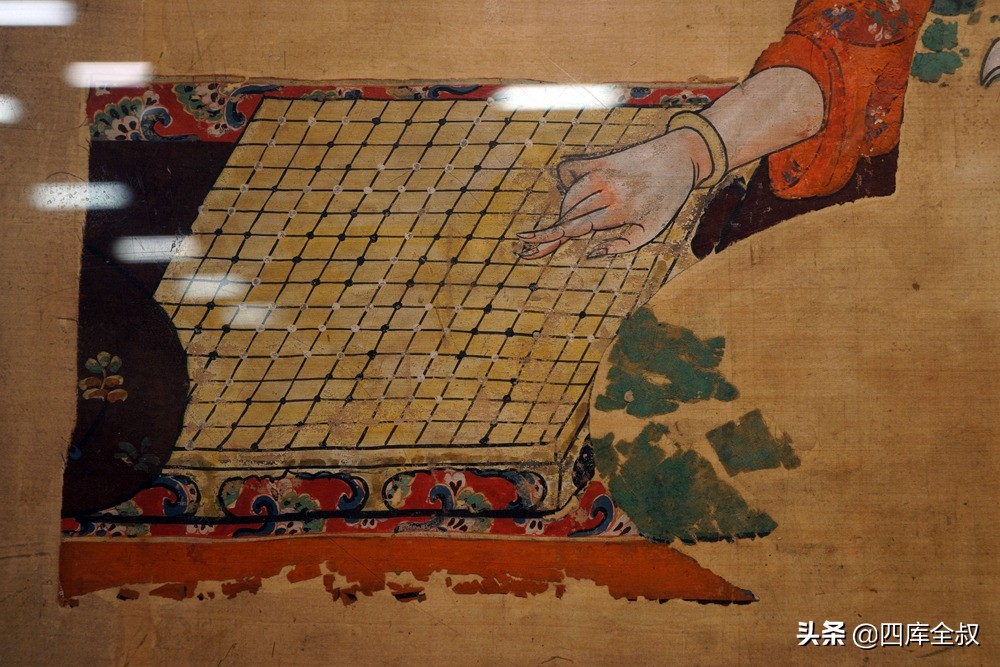 汉代彩绘俑一级文物图片高清,古代文物绘画线描三彩俑