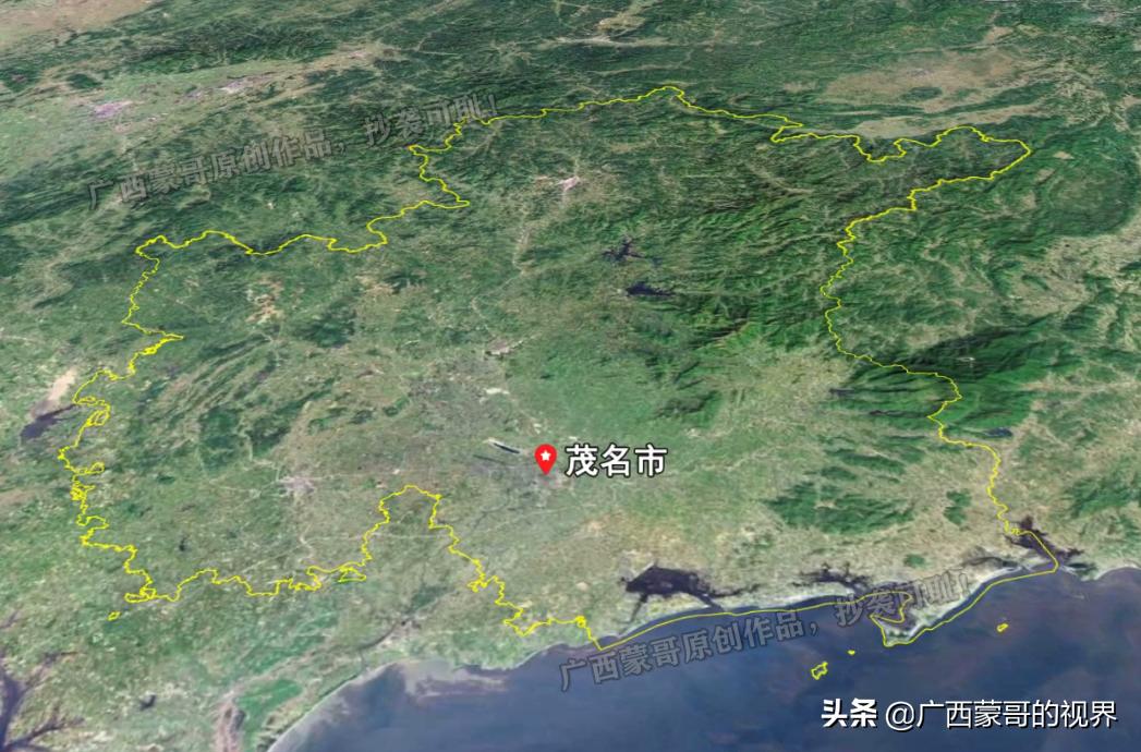 广东茂名高州卫星地图,广东茂名地图分析