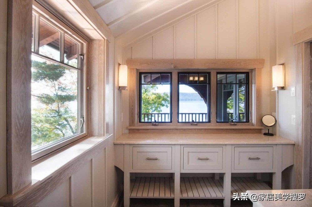 红橡木楼梯别墅,橡木楼梯踏步别墅