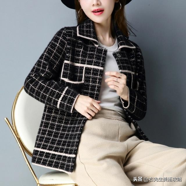 仿貂绒皮毛一体妈妈皮草,皮草仿貂绒穿搭